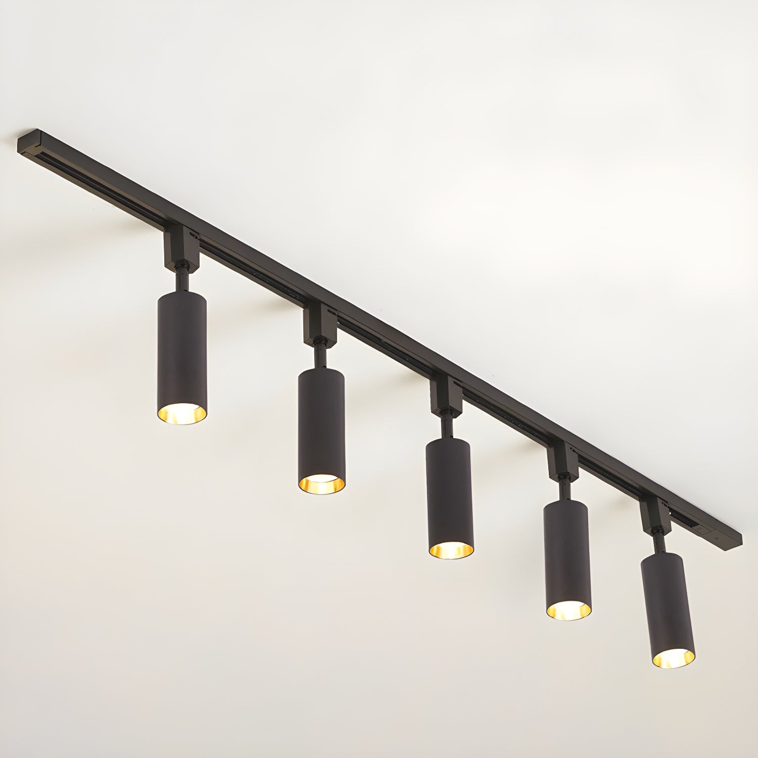 Solara Ceiling Lamp Sleek Cylinder Track with Minimalist - Neutral Decor