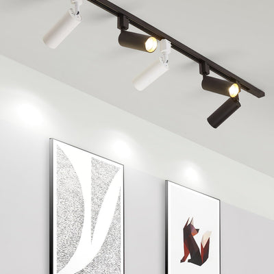 Solara Ceiling Lamp Sleek Cylinder Track with Minimalist - Neutral Decor