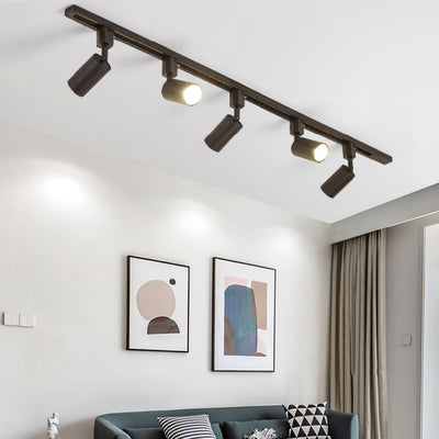 Solara Ceiling Lamp Sleek Cylinder Track with Minimalist - Neutral Decor