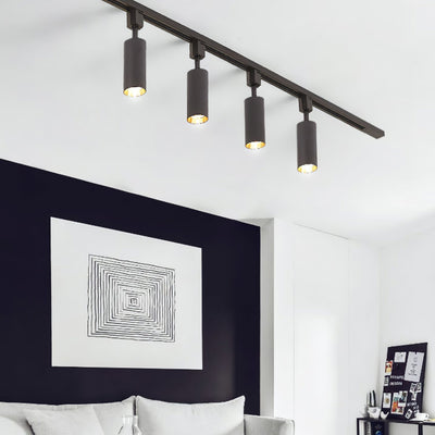 Solara Ceiling Lamp Sleek Cylinder Track with Minimalist - Neutral Decor