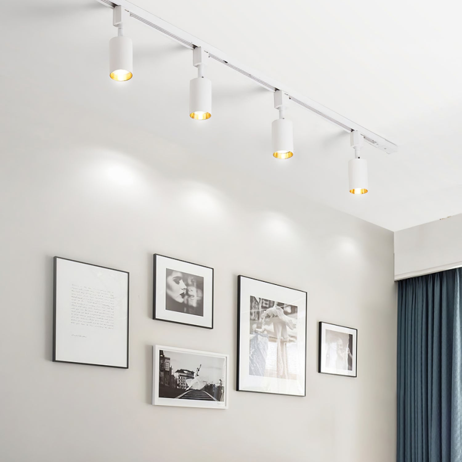 Solara Ceiling Lamp Sleek Cylinder Track with Minimalist - Neutral Decor