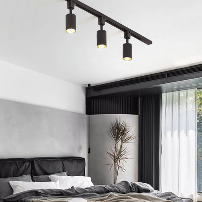 Solara Ceiling Lamp Sleek Cylinder Track with Minimalist - Neutral Decor