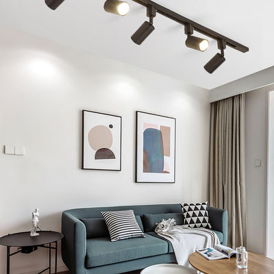 Solara Ceiling Lamp Sleek Cylinder Track with Minimalist - Neutral Decor