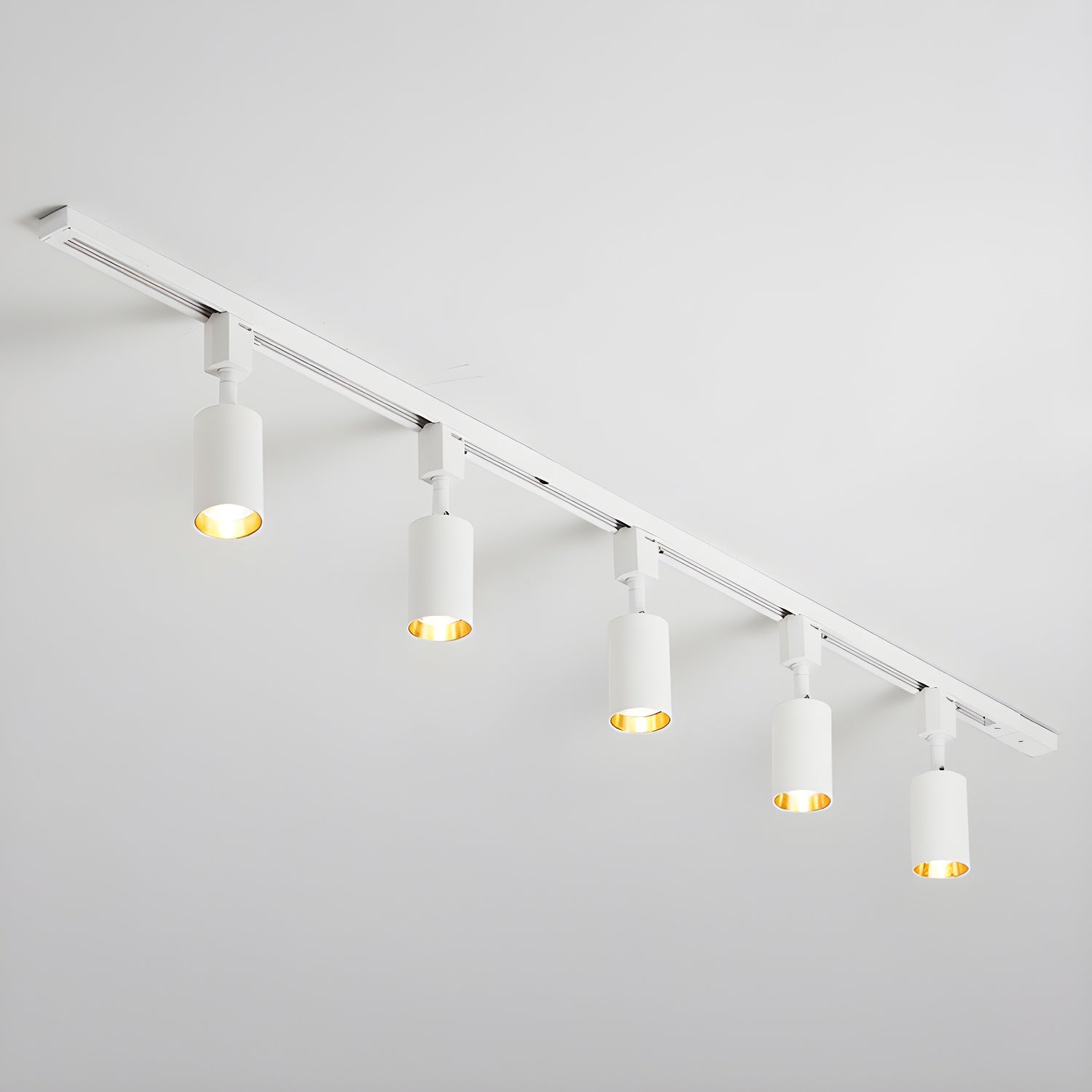 Solara Ceiling Lamp Sleek Cylinder Track with Minimalist - Neutral Decor