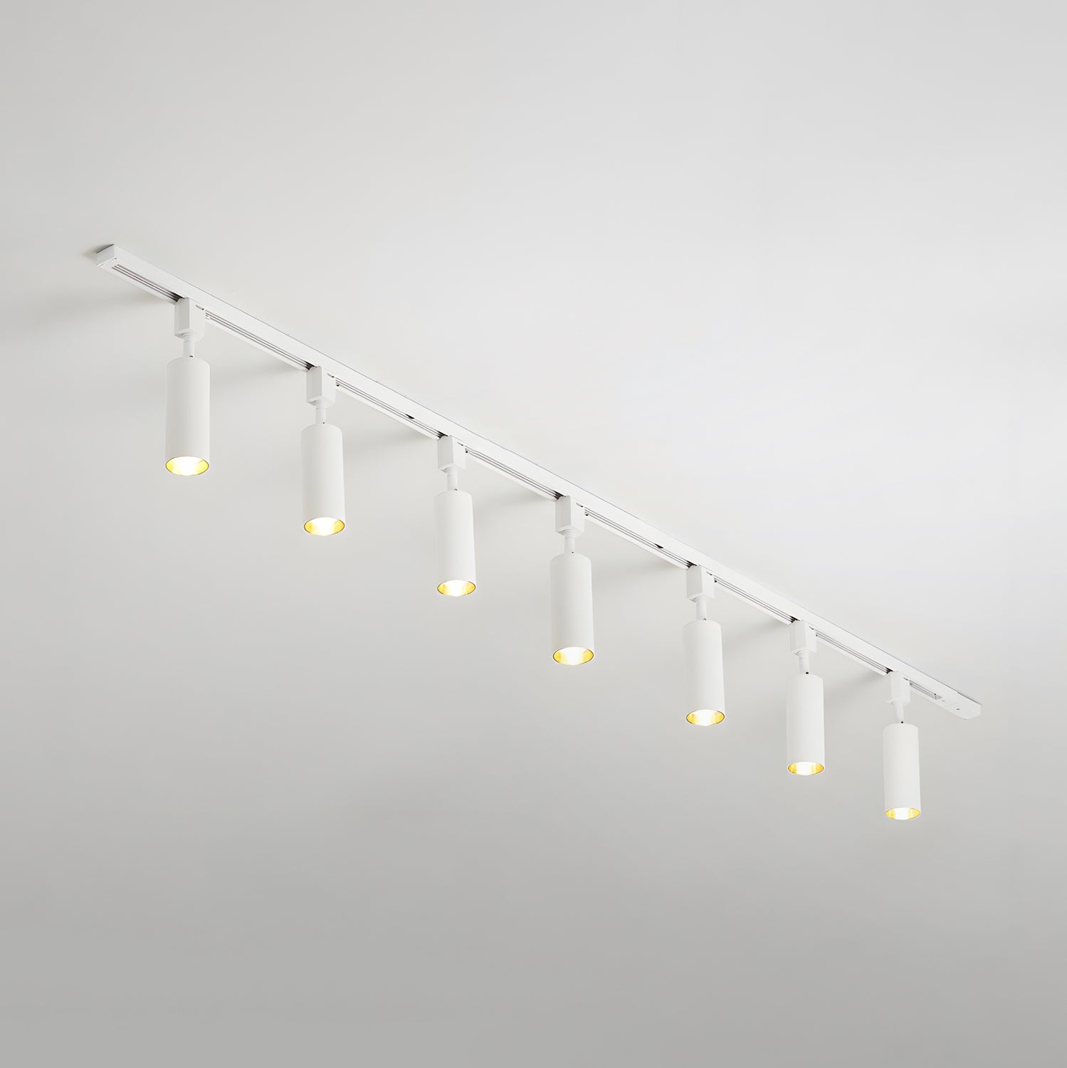 Solara Ceiling Lamp Sleek Cylinder Track with Minimalist - Neutral Decor