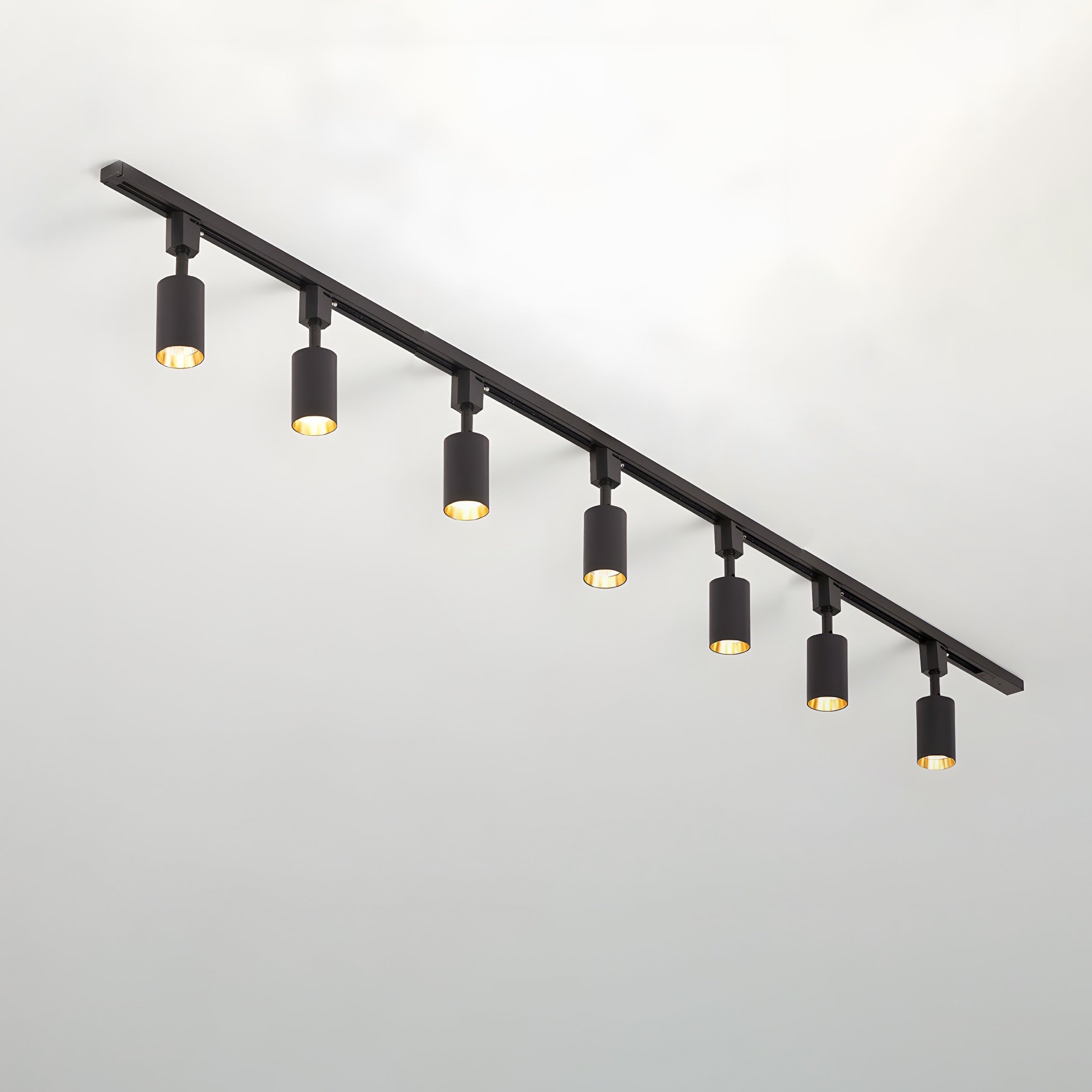 Solara Ceiling Lamp Sleek Cylinder Track with Minimalist - Neutral Decor