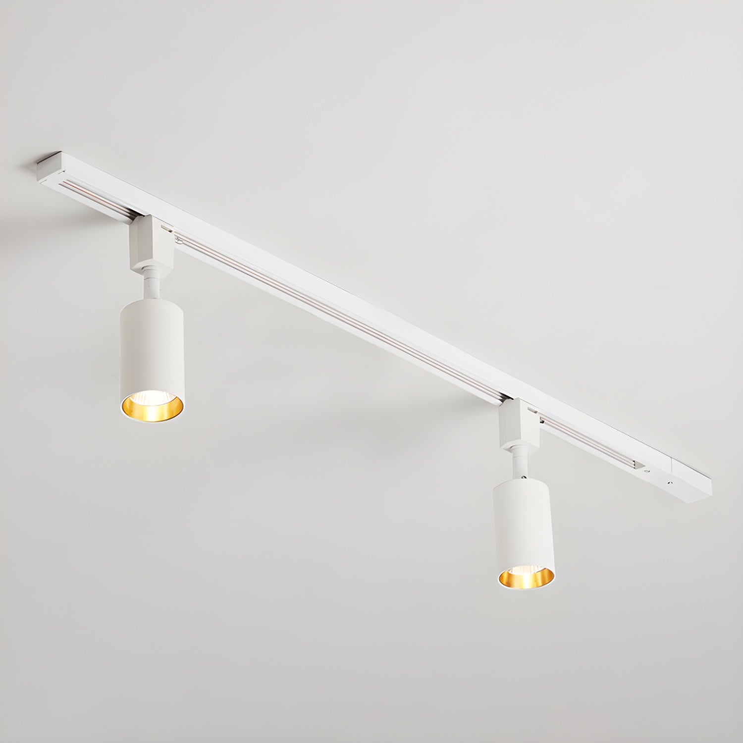 Solara Ceiling Lamp Sleek Cylinder Track with Minimalist - Neutral Decor