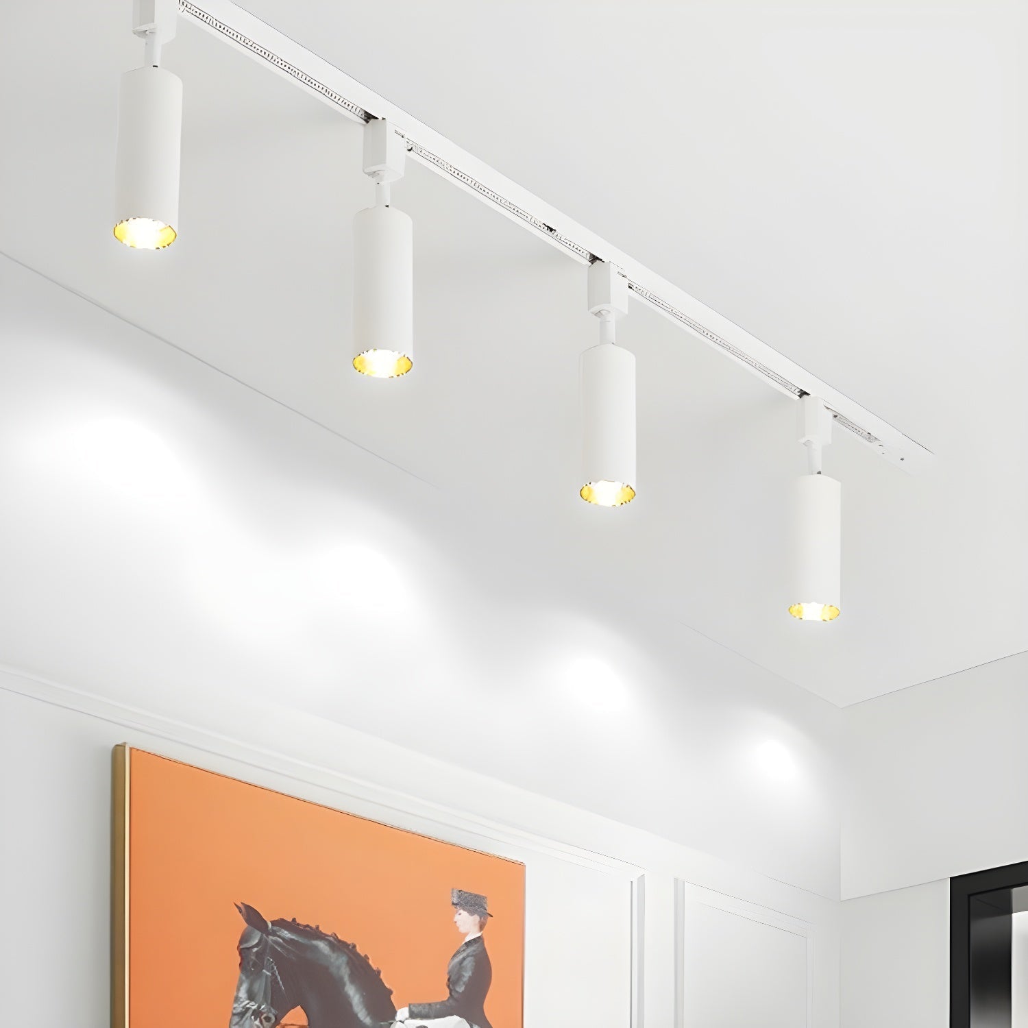Solara Ceiling Lamp Sleek Cylinder Track with Minimalist - Neutral Decor