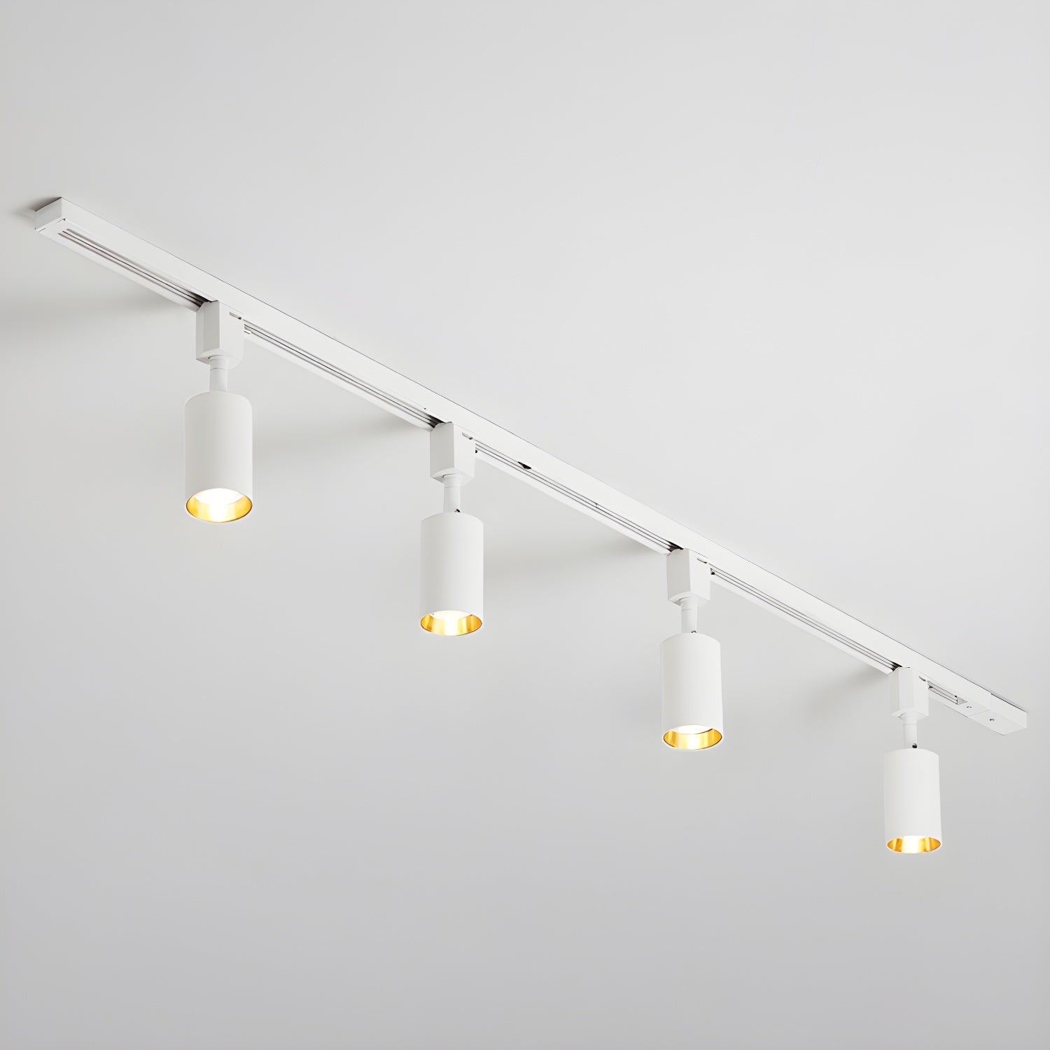 Solara Ceiling Lamp Sleek Cylinder Track with Minimalist - Neutral Decor