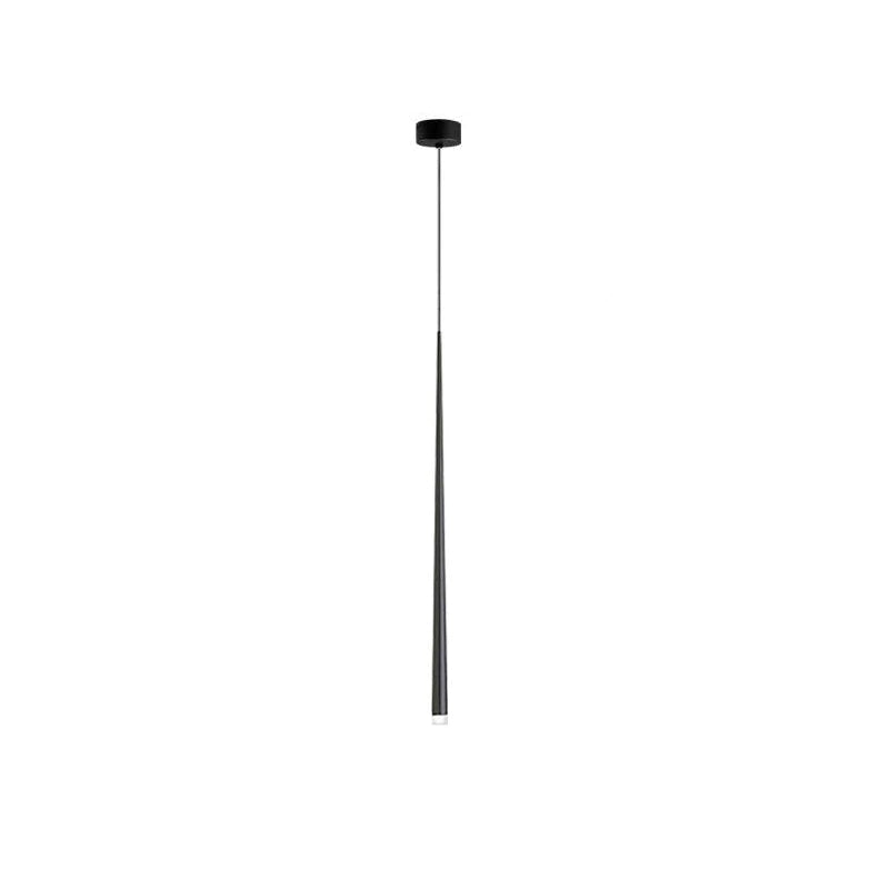 Reveno Chandelier Linear Slender Black Minimalist