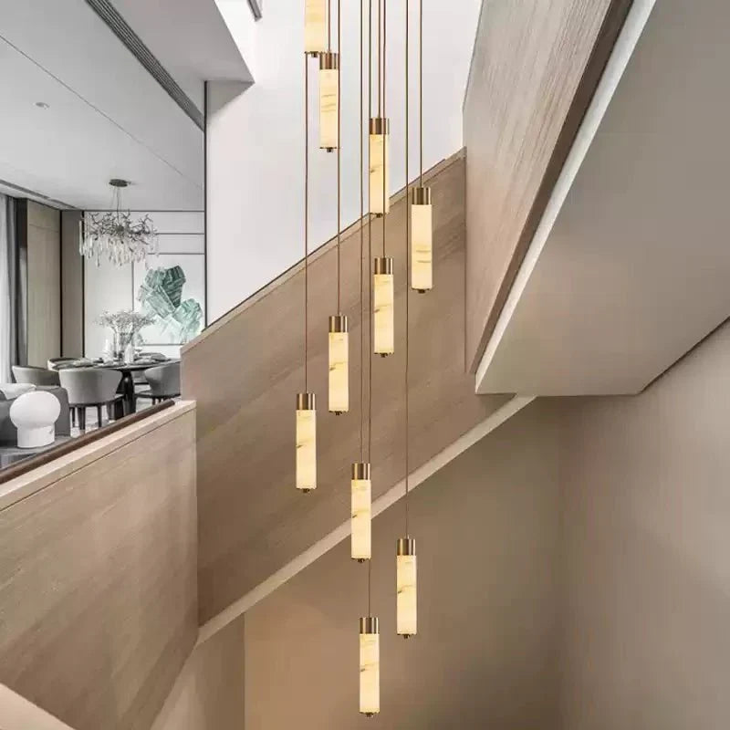Aveneira Alabaster Column Chandelier