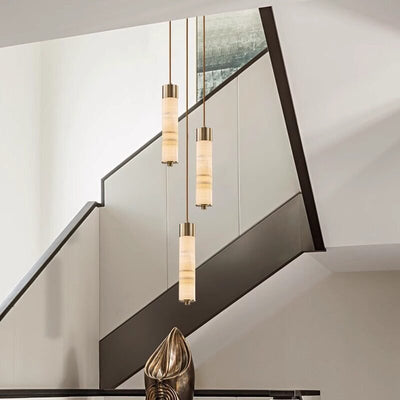 Aveneira Alabaster Column Chandelier