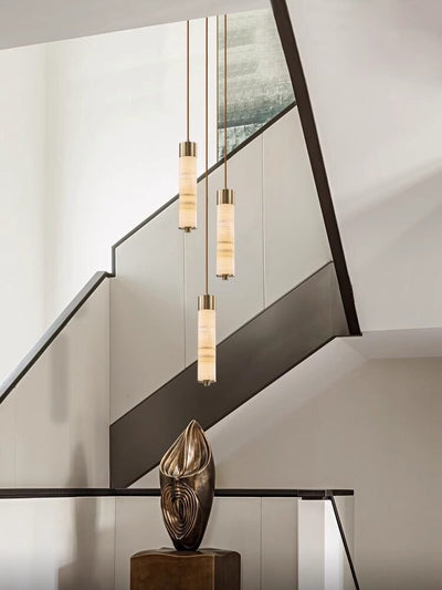 Aveneira Alabaster Column Chandelier