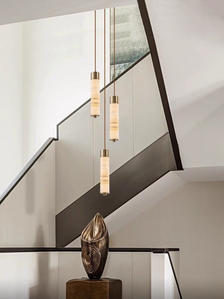 Aveneira Alabaster Column Chandelier