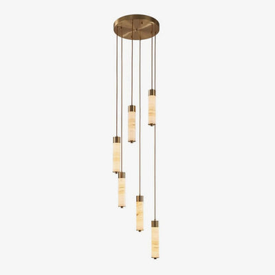 Aveneira Alabaster Column Chandelier