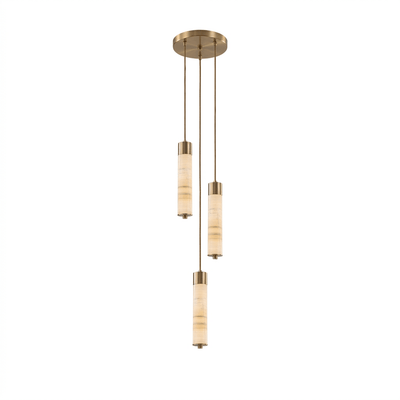Aveneira Alabaster Column Chandelier