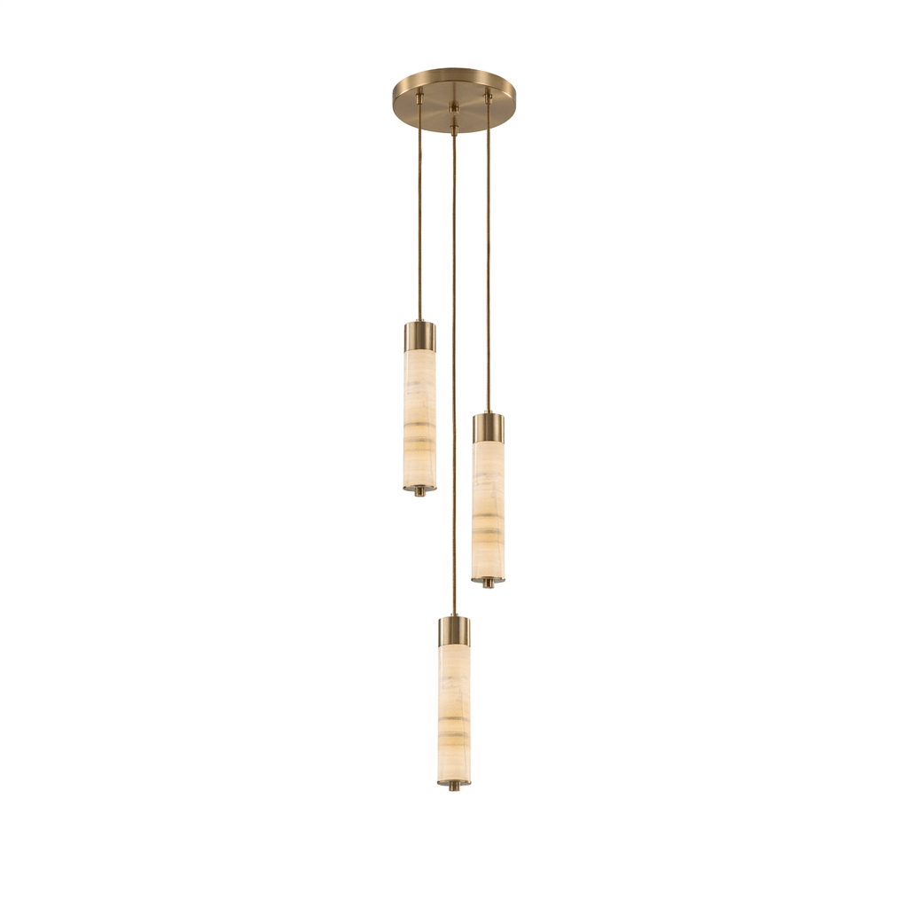 Aveneira Alabaster Column Chandelier
