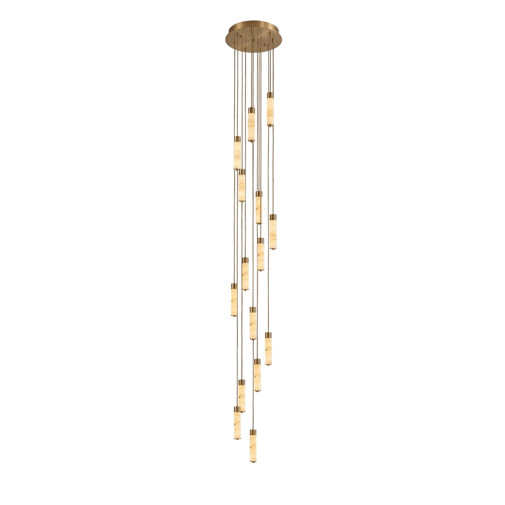 Aveneira Alabaster Column Chandelier