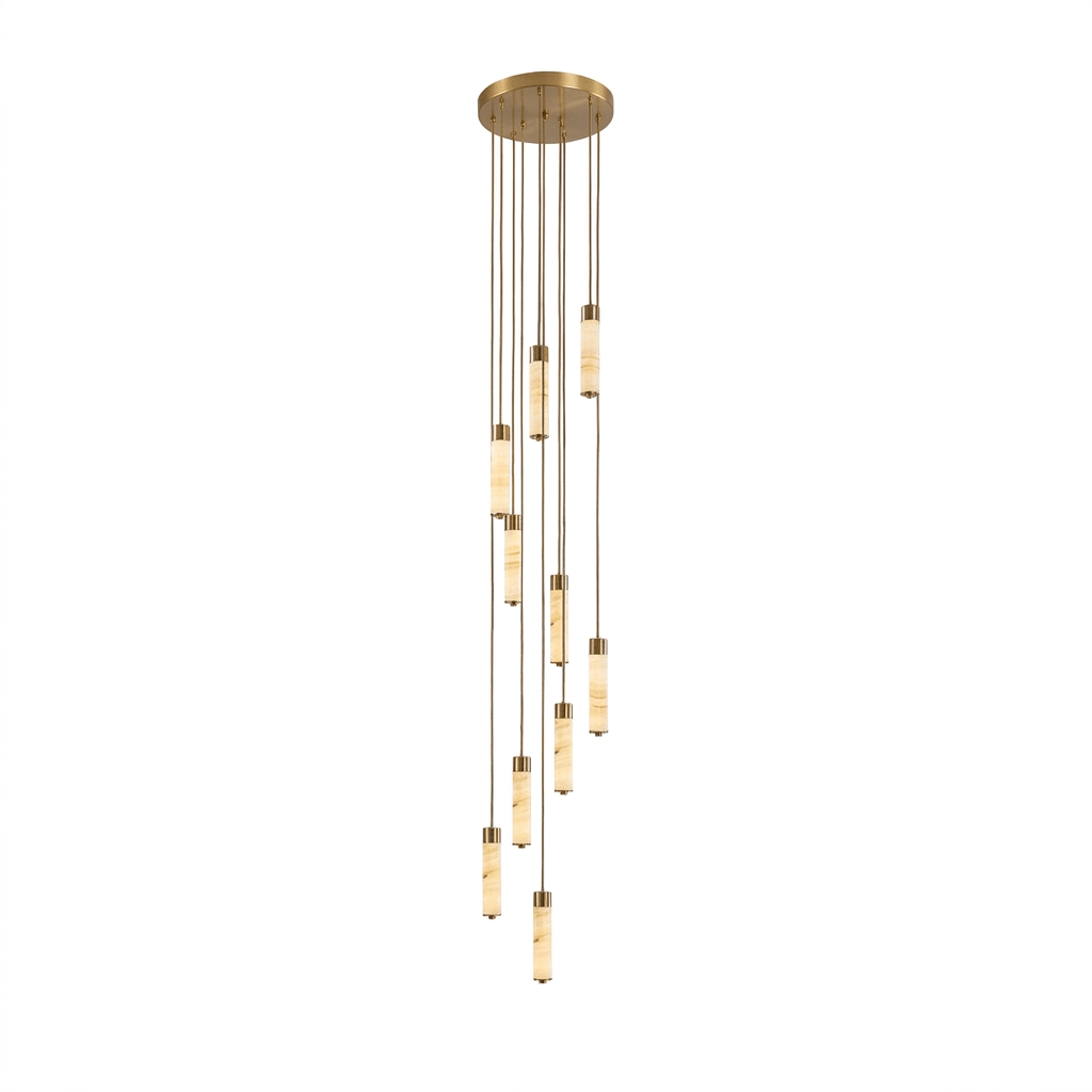 Aveneira Alabaster Column Chandelier