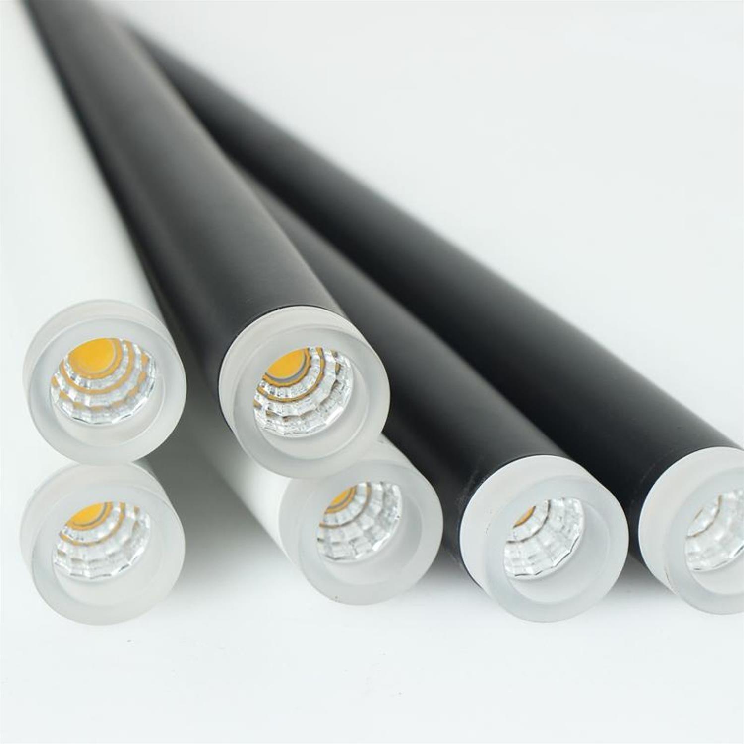 Reveno Chandelier Linear Slender Black Minimalist