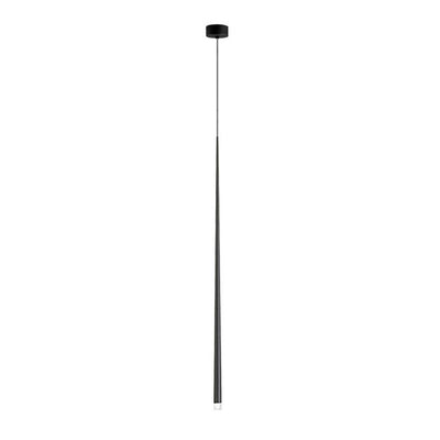 Reveno Chandelier Linear Slender Black Minimalist