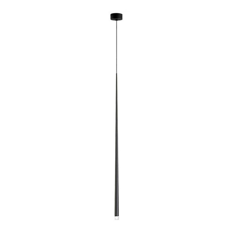 Reveno Chandelier Linear Slender Black Minimalist