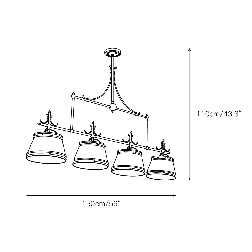 Auraira Brass Chandelier
