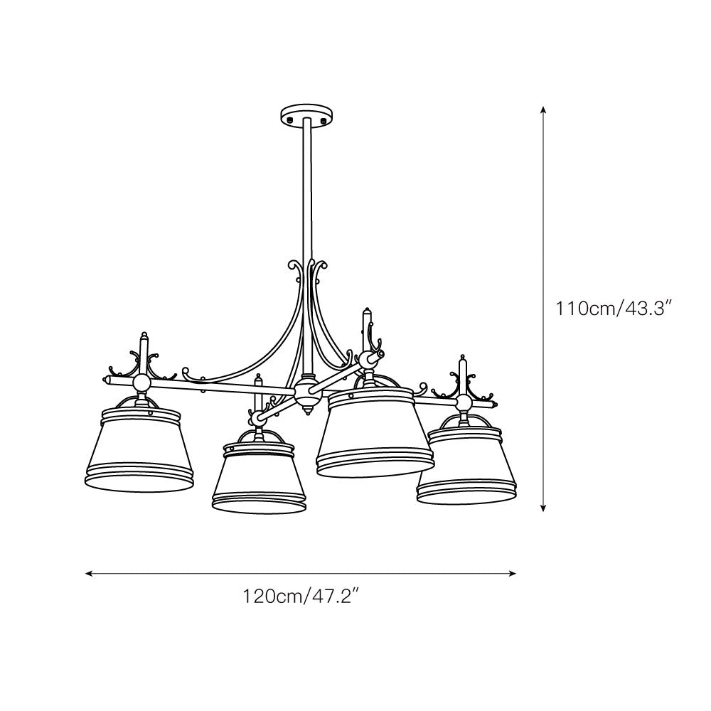Auraira Brass Chandelier