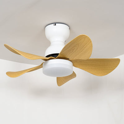 Elvanelle Wood Ceiling Fan Light