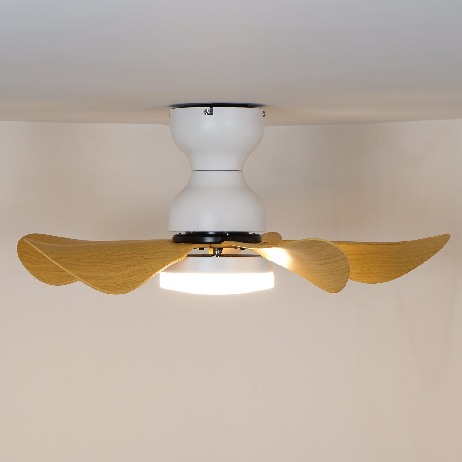 Elvanelle Wood Ceiling Fan Light