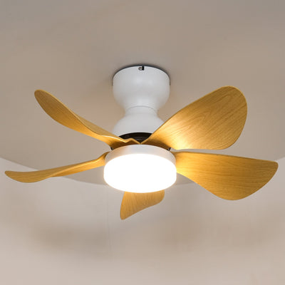 Elvanelle Wood Ceiling Fan Light