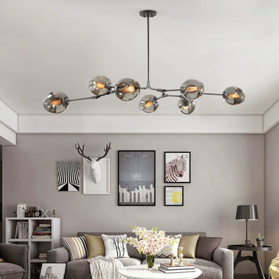 Valentina Nordic Modern Glass Pendant Light Bubble - Neutral Decor