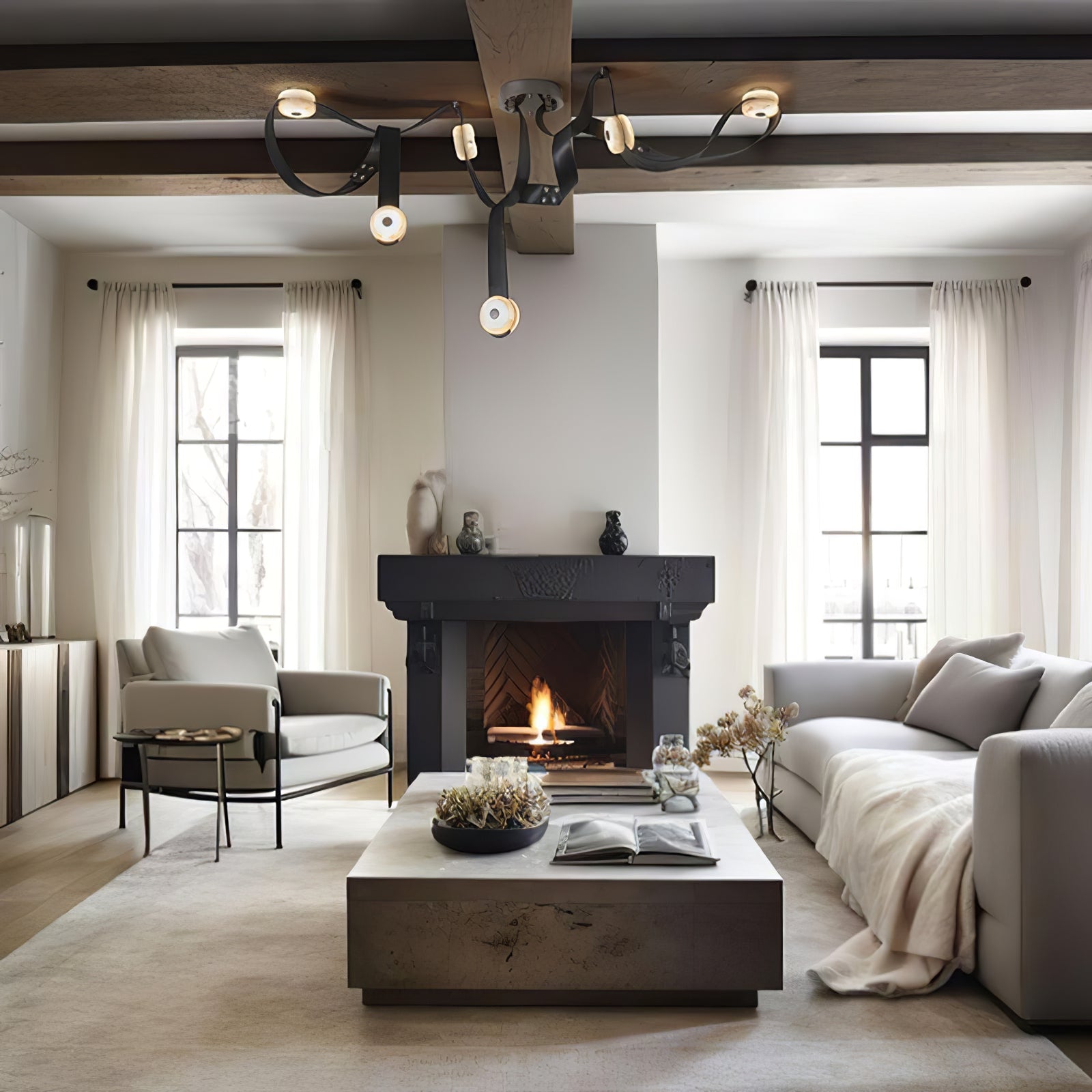 Aeliana Alabaster Pendant Light