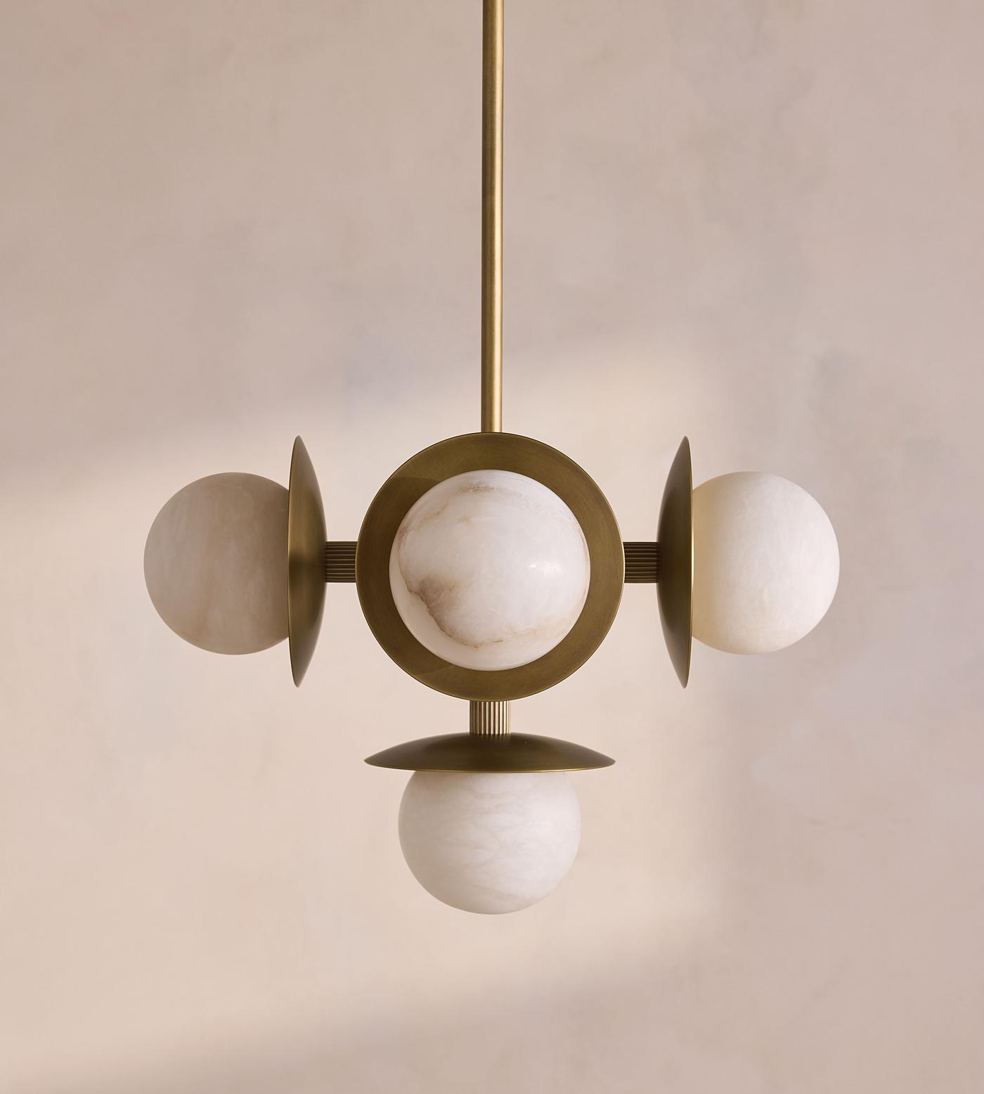 Avenoian Alabaster Orb Chandelier