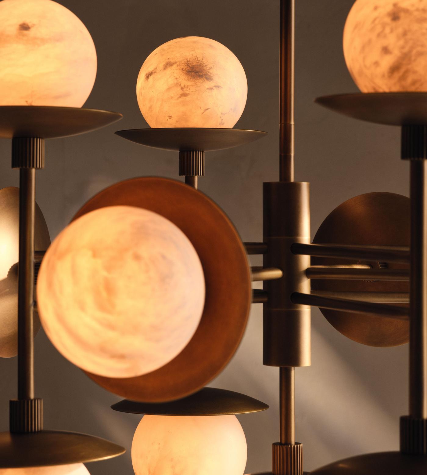 Avenoian Alabaster Orb Chandelier
