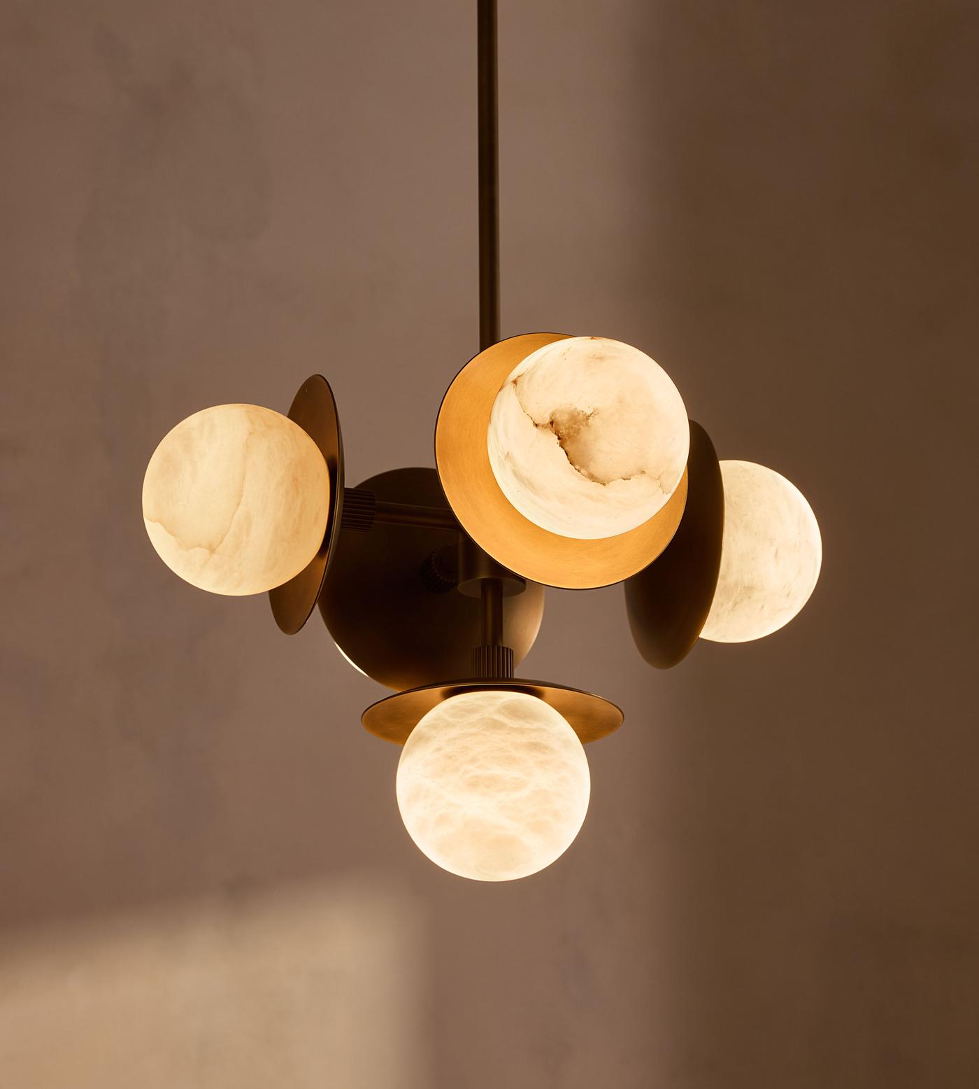 Avenoian Alabaster Orb Chandelier
