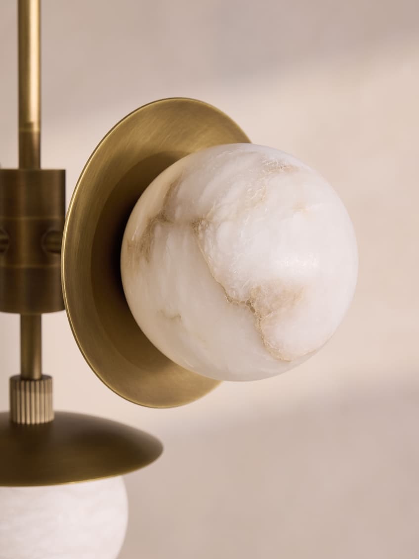 Avenoian Alabaster Orb Chandelier