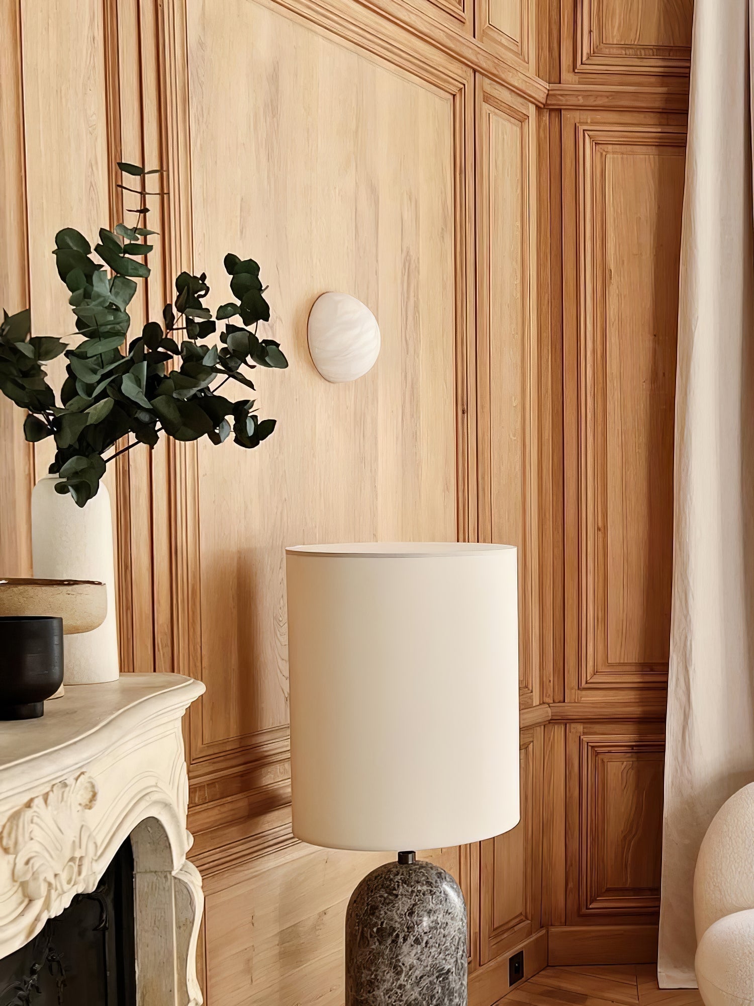 Albiaria Wabi-Sabi Alabaster Wall Lamp