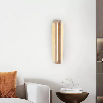 Dfi Minimalist Travertine Wall Light