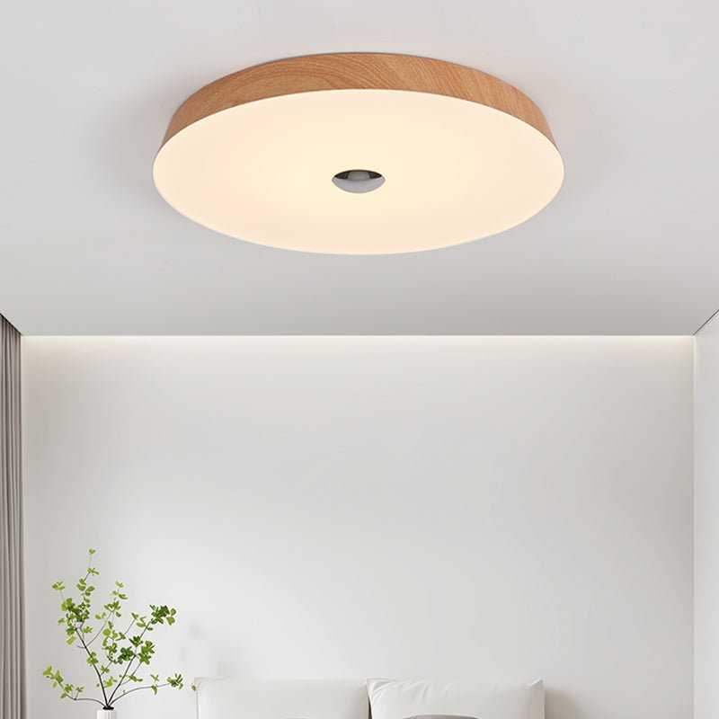 Ceshaora Modern Minimalist Woodgrain Ceiling Light