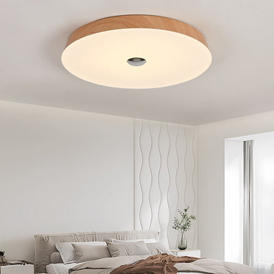 Ceshaora Modern Minimalist Woodgrain Ceiling Light