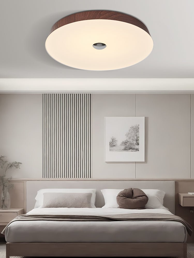 Ceshaora Modern Minimalist Woodgrain Ceiling Light