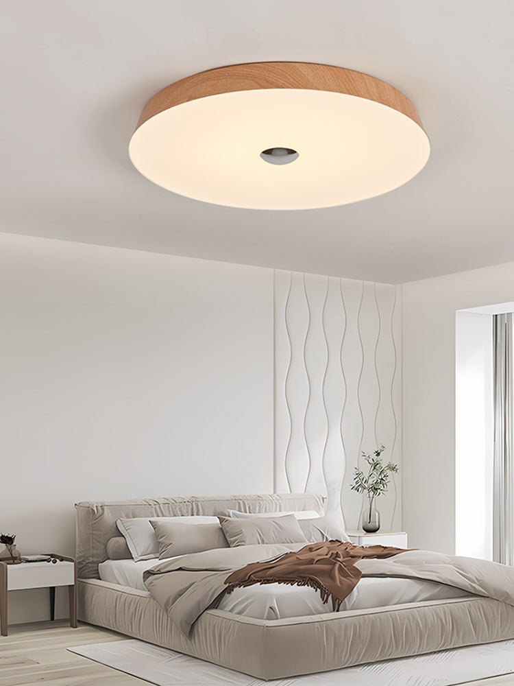 Ceshaora Modern Minimalist Woodgrain Ceiling Light