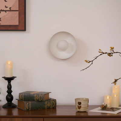 Eirearia Modern Minimalist Solar Eclipse Brass Glass Wall Light