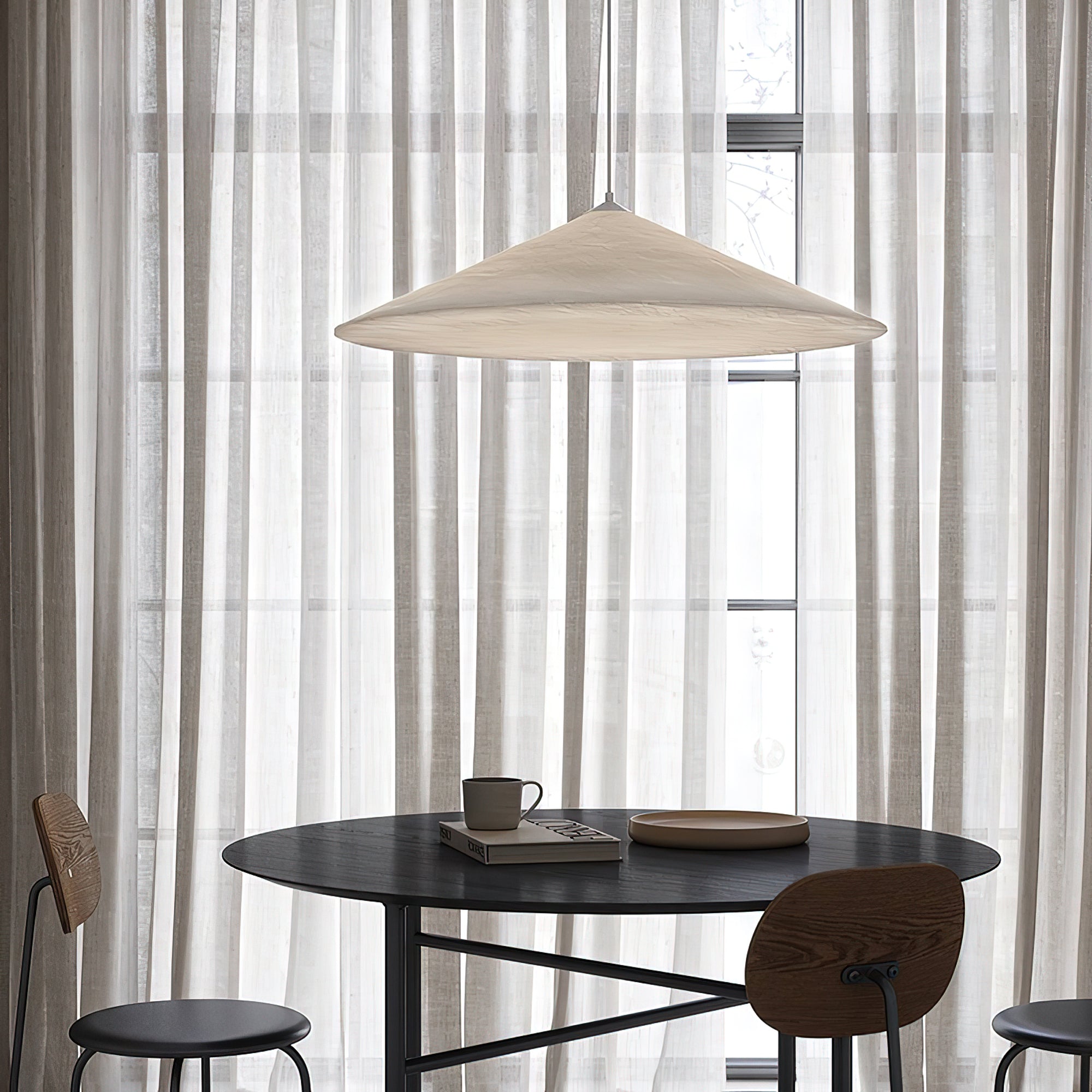 Lunoaya Disc Paper Pendant Lamp