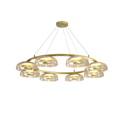 Aethera Circular Glass Chandelier