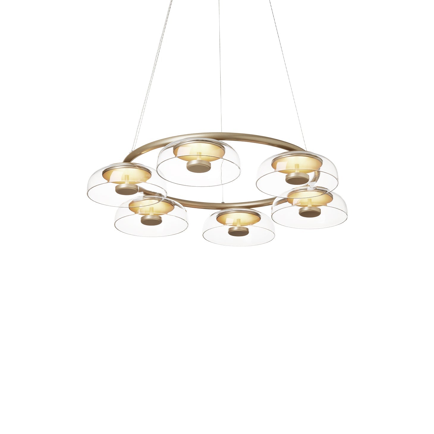 Aethera Circular Glass Chandelier