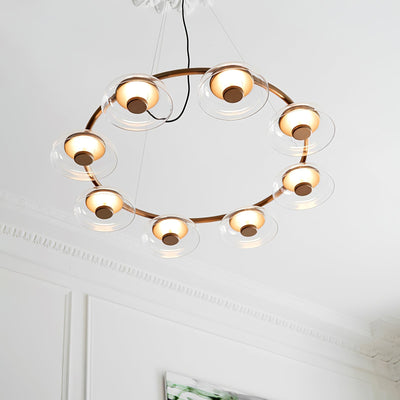 Aethera Circular Glass Chandelier
