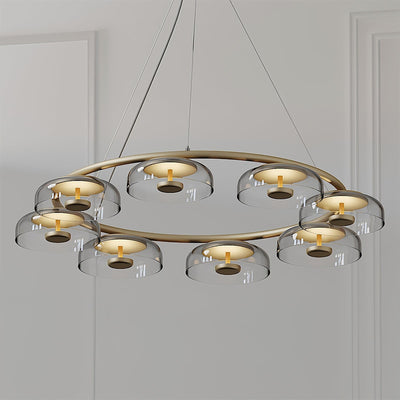 Aethera Circular Glass Chandelier