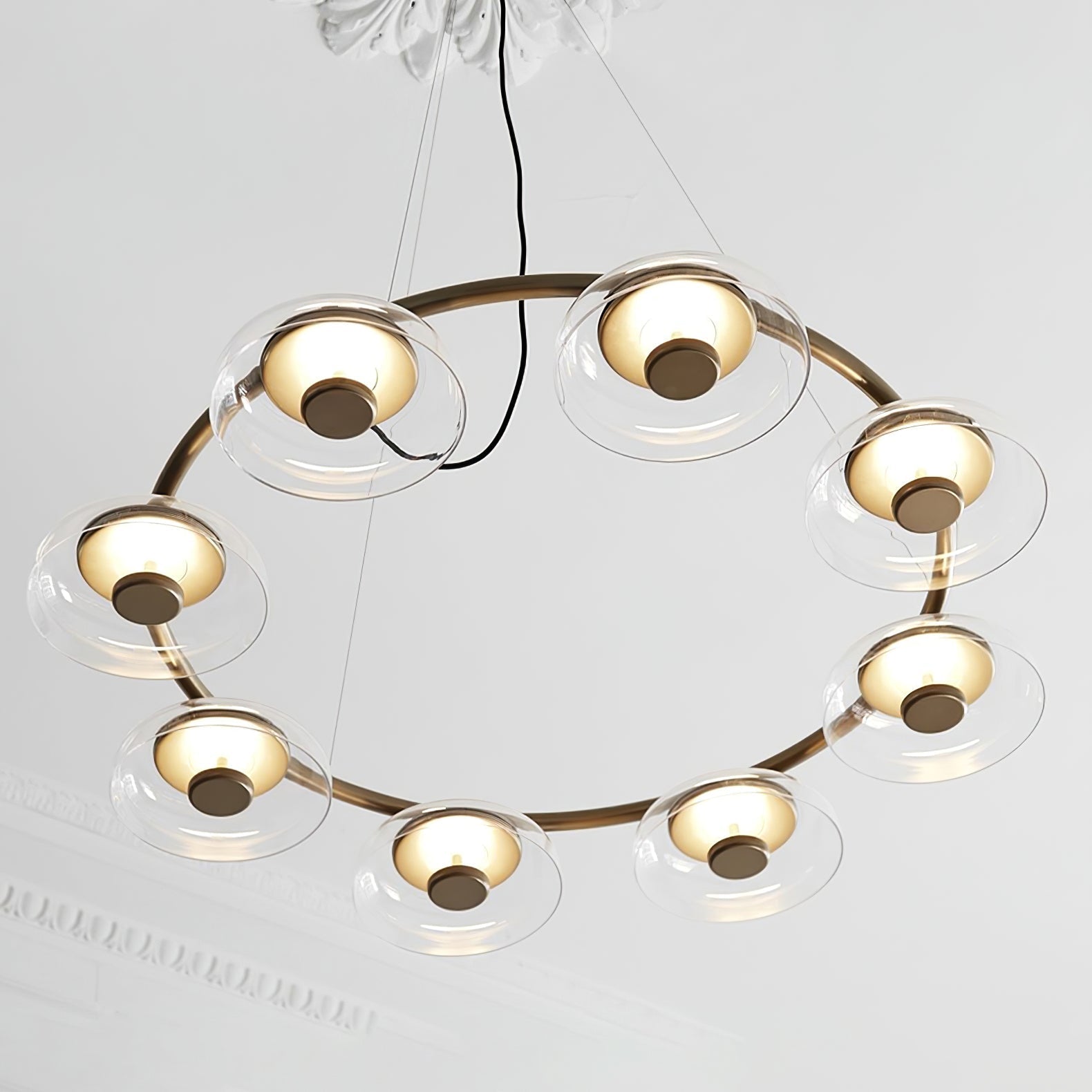 Aethera Circular Glass Chandelier